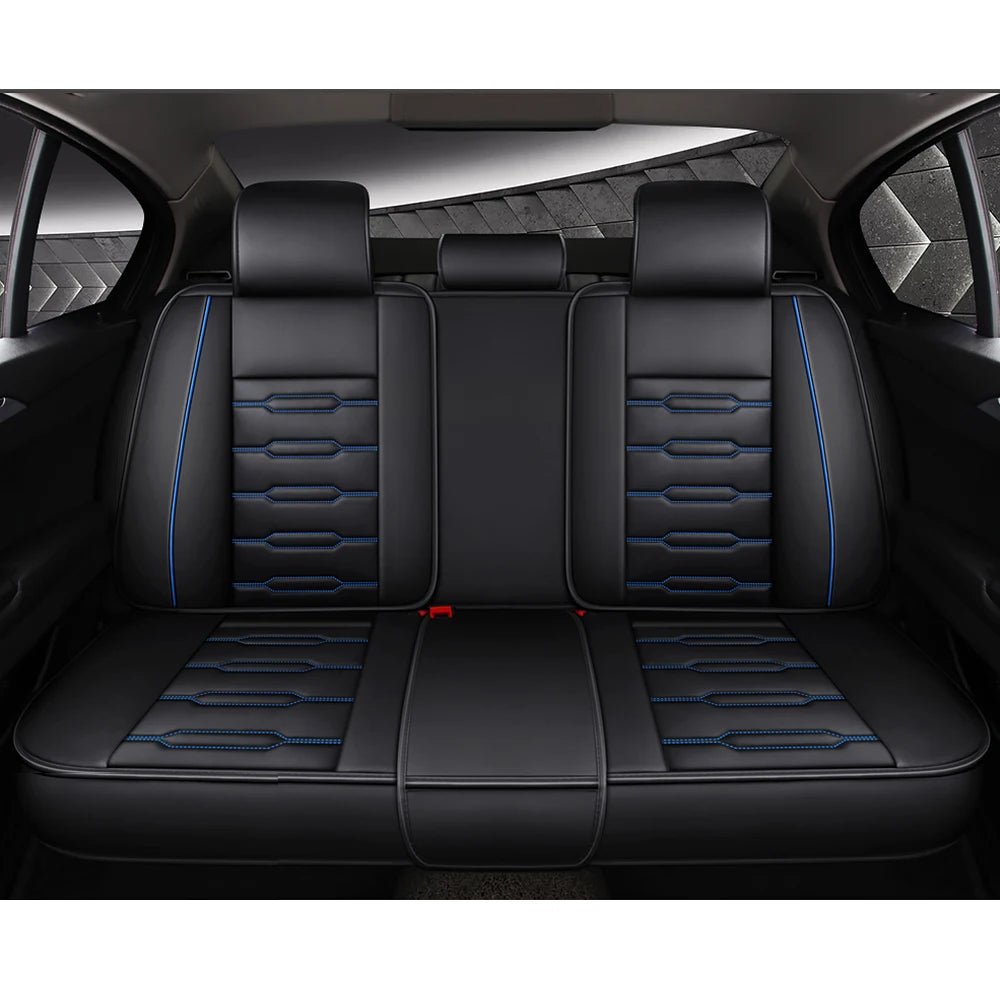 Premium Leather Full Set Car Seat Covers for Kia Models: Rio, Sportage, Ceed, Niro, Stinger, Optima, Soul, Forte, Spectra, Sorento Accessories - DriveNova
