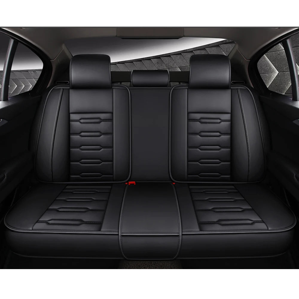 Premium Leather Full Set Car Seat Covers for Kia Models: Rio, Sportage, Ceed, Niro, Stinger, Optima, Soul, Forte, Spectra, Sorento Accessories - DriveNova