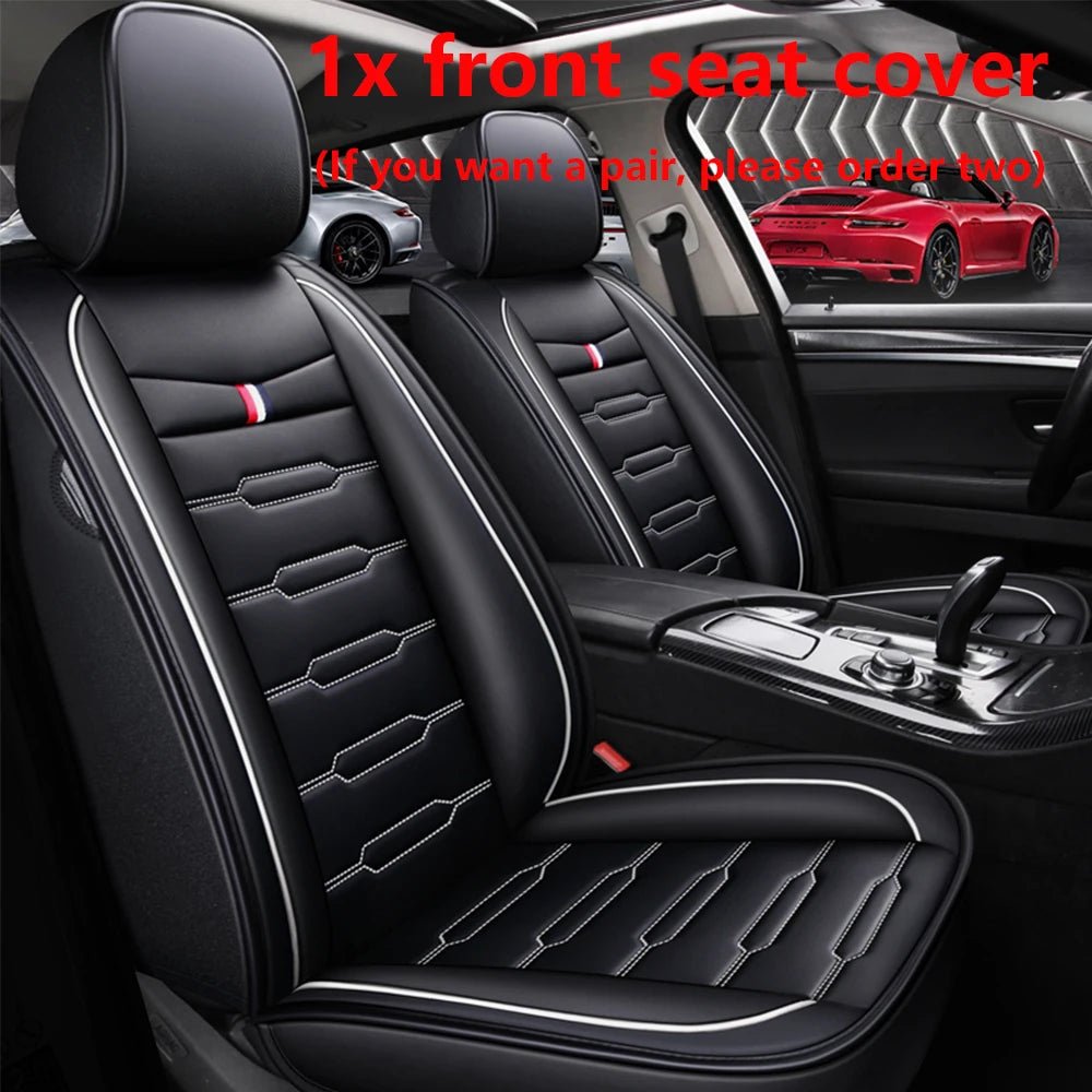 Premium Leather Full Set Car Seat Covers for Kia Models: Rio, Sportage, Ceed, Niro, Stinger, Optima, Soul, Forte, Spectra, Sorento Accessories - DriveNova