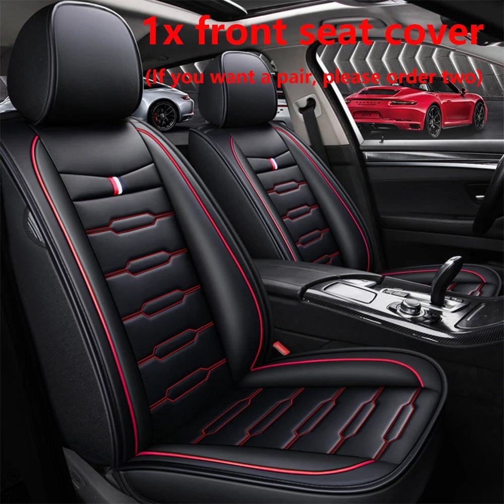 Premium Leather Full Set Car Seat Covers for Kia Models: Rio, Sportage, Ceed, Niro, Stinger, Optima, Soul, Forte, Spectra, Sorento Accessories - DriveNova