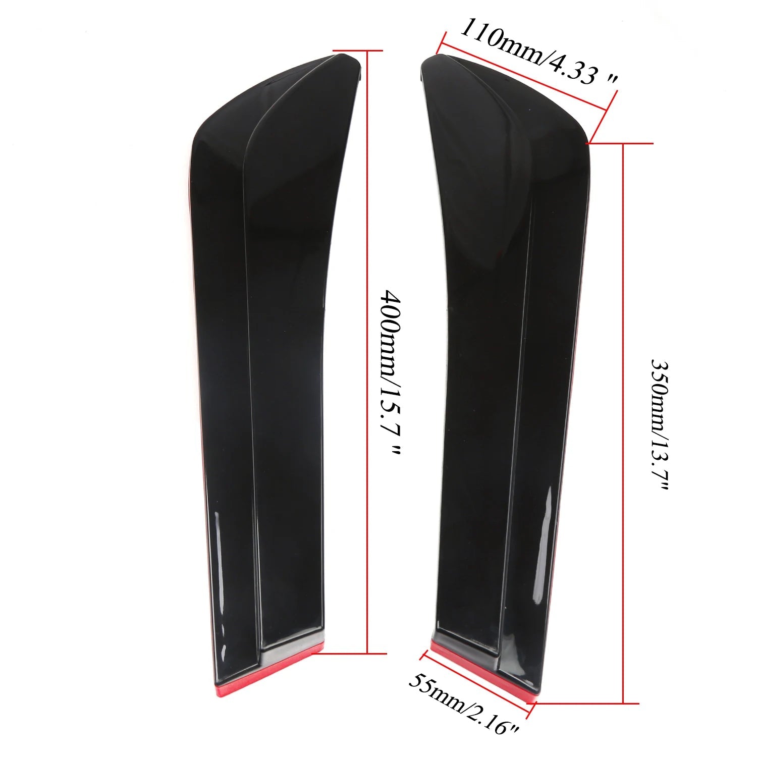 Rear Bumper Splitter Diffuser Spoiler Kit Canard Diffuser Protector Decorations Body Styling Universal Car Exterior Accessories - DriveNova