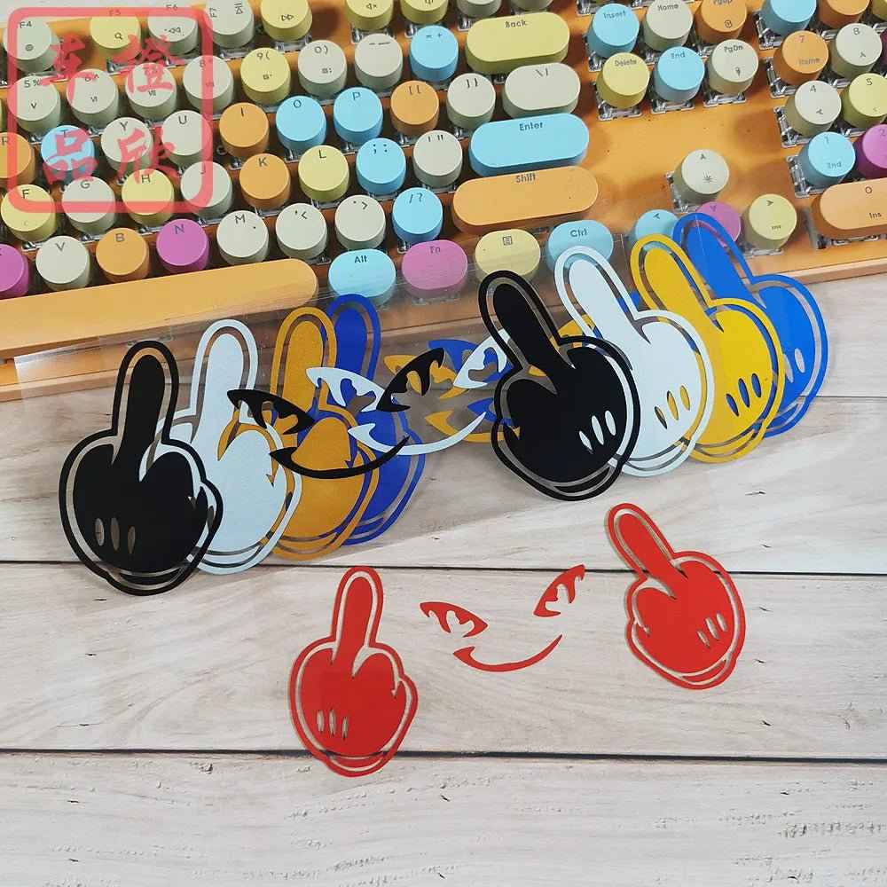 Reflective Middle Finger Car Decals for Mazda 3/6 Axela Atenza CX-30/4/5 - Auto Styling Accessories - DriveNova