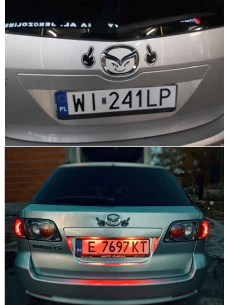 Reflective Middle Finger Car Decals for Mazda 3/6 Axela Atenza CX-30/4/5 - Auto Styling Accessories - DriveNova