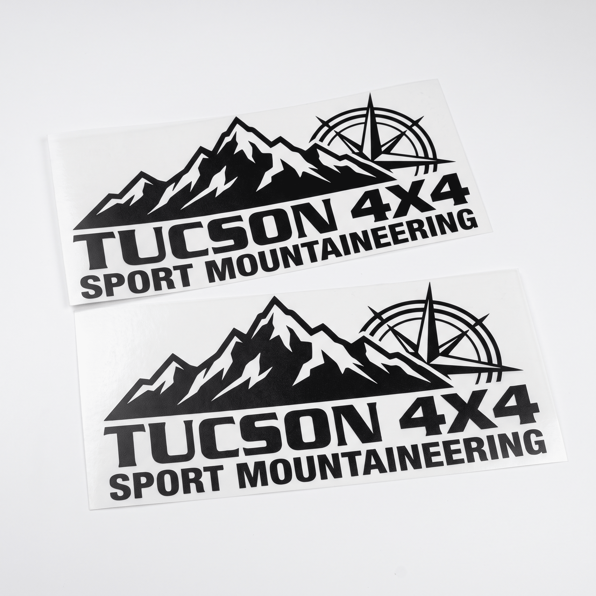 Set of 2 Vinyl Car Decals for 4X4 Sport Mountaineering Style - Automotive Tuning Accessories for Hyundai Tucson (2017-2023) - DriveNova