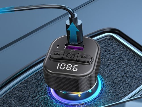 Techancy Car MP3 Player TE0871 Bluetooth 5.1 PD 30W Fast Charging - DriveNova
