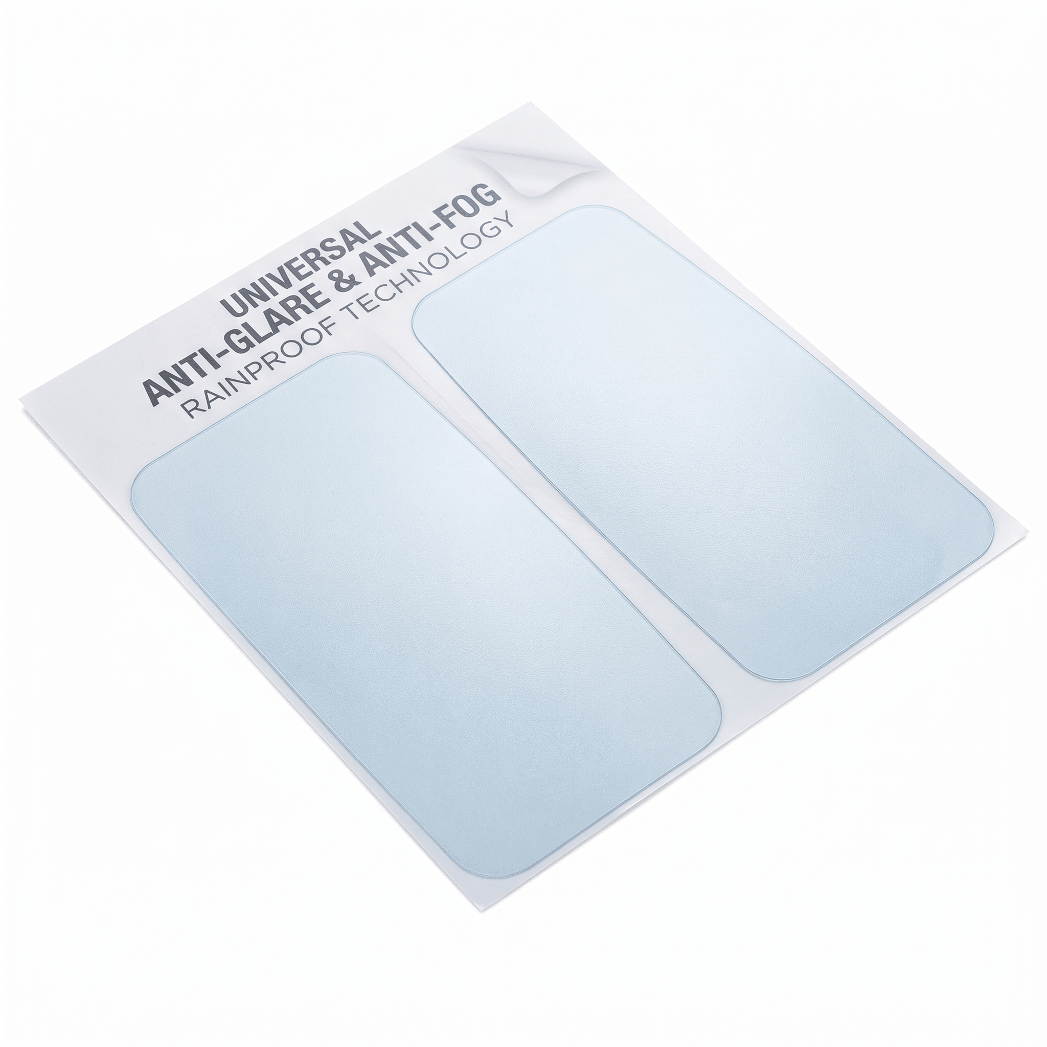 Universal Anti-Glare and Anti-Fog Rainproof Rearview Mirror Film Stickers - Set of 2 for Automotive Exterior Accessories - DriveNova