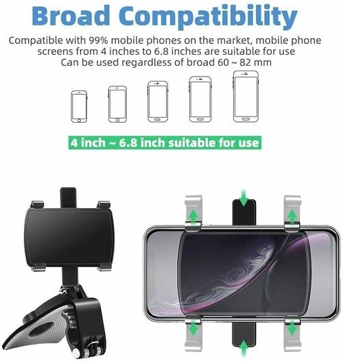 Universal Car Dashboard Mount Holder Stand Clamp Cradle Clip For Cell - DriveNova