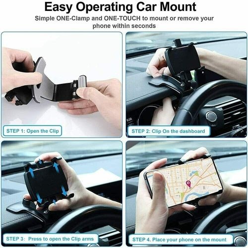 Universal Car Dashboard Mount Holder Stand Clamp Cradle Clip For Cell - DriveNova