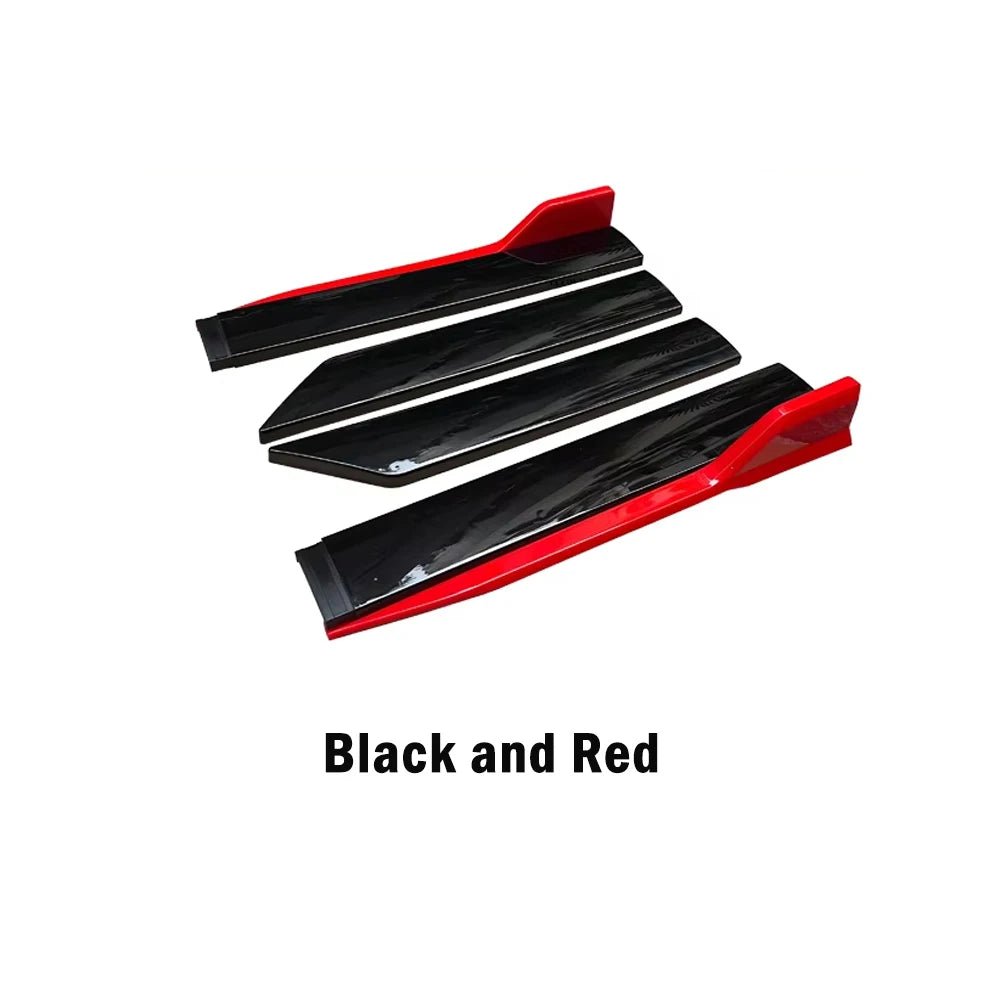 Universal Car Side Skirt Extensions Glossy Black Winglet Splitters Lip 41inch Auto Side Body Kit Protector For All Cars - DriveNova