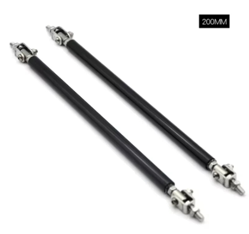 Universal Car Splitter Rods Racing Adjustable Front Rear Bumper Lip Support Strut Brace Tie Pull Bar Kit 75/100/150/200mm - DriveNova