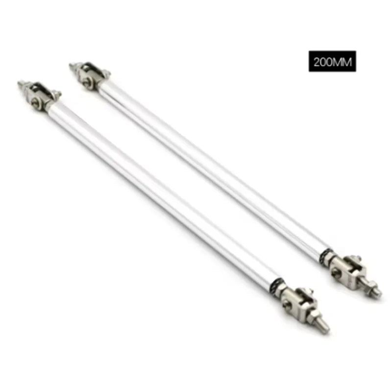 Universal Car Splitter Rods Racing Adjustable Front Rear Bumper Lip Support Strut Brace Tie Pull Bar Kit 75/100/150/200mm - DriveNova