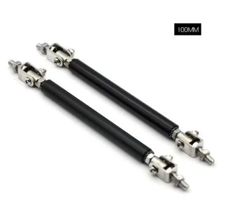 Universal Car Splitter Rods Racing Adjustable Front Rear Bumper Lip Support Strut Brace Tie Pull Bar Kit 75/100/150/200mm - DriveNova