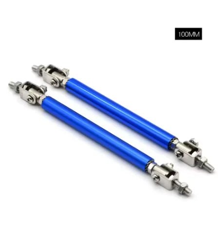 Universal Car Splitter Rods Racing Adjustable Front Rear Bumper Lip Support Strut Brace Tie Pull Bar Kit 75/100/150/200mm - DriveNova