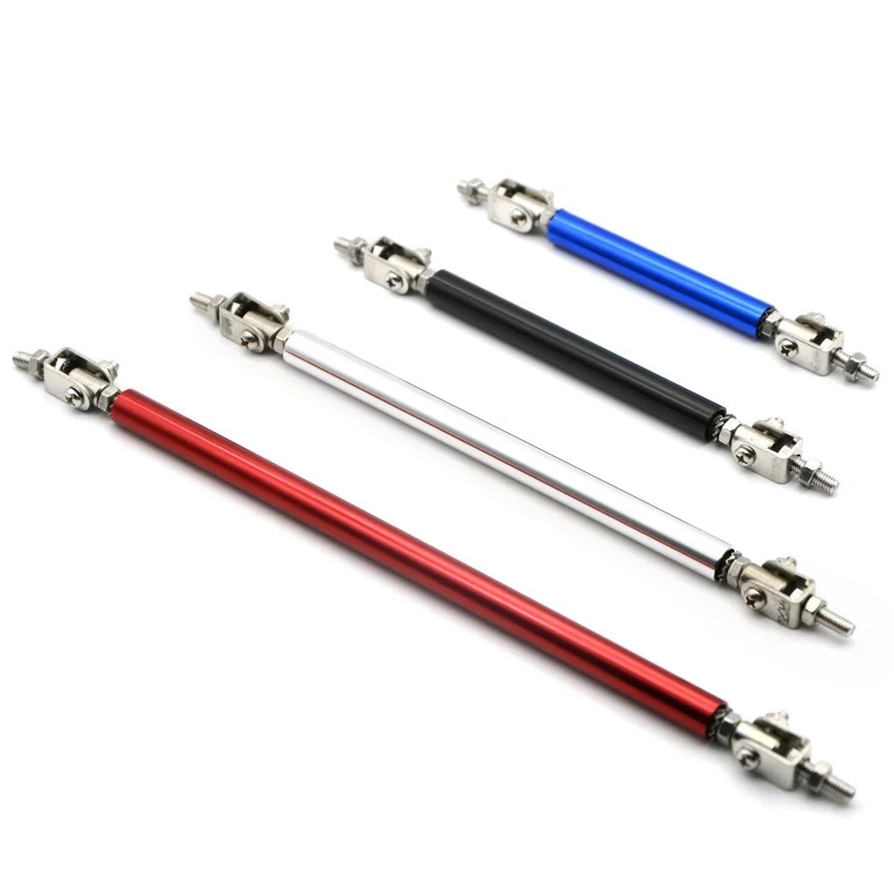 Universal Car Splitter Rods Racing Adjustable Front Rear Bumper Lip Support Strut Brace Tie Pull Bar Kit 75/100/150/200mm - DriveNova
