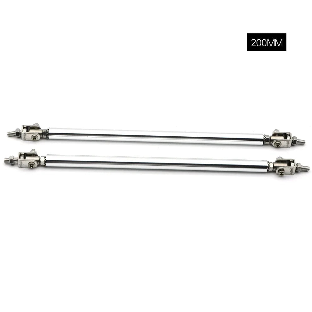 Universal Car Splitter Rods Racing Adjustable Front Rear Bumper Lip Support Strut Brace Tie Pull Bar Kit 75/100/150/200mm - DriveNova