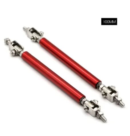 Universal Car Splitter Rods Racing Adjustable Front Rear Bumper Lip Support Strut Brace Tie Pull Bar Kit 75/100/150/200mm - DriveNova