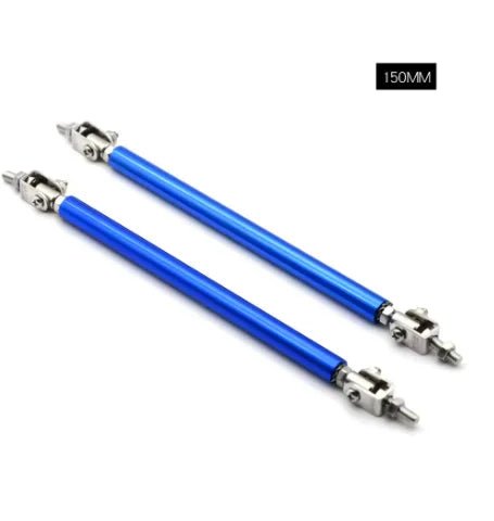 Universal Car Splitter Rods Racing Adjustable Front Rear Bumper Lip Support Strut Brace Tie Pull Bar Kit 75/100/150/200mm - DriveNova