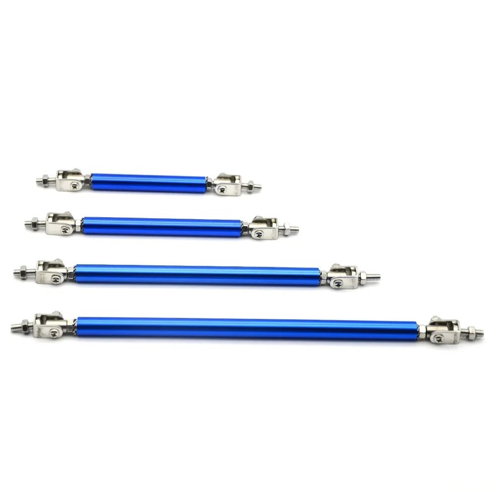 Universal Car Splitter Rods Racing Adjustable Front Rear Bumper Lip Support Strut Brace Tie Pull Bar Kit 75/100/150/200mm - DriveNova