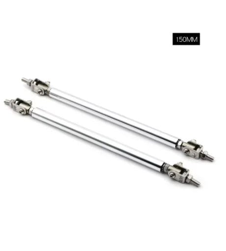 Universal Car Splitter Rods Racing Adjustable Front Rear Bumper Lip Support Strut Brace Tie Pull Bar Kit 75/100/150/200mm - DriveNova