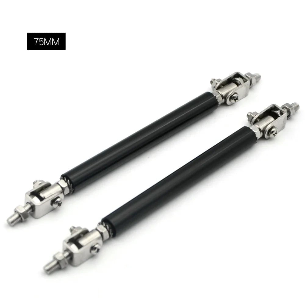 Universal Car Splitter Rods Racing Adjustable Front Rear Bumper Lip Support Strut Brace Tie Pull Bar Kit 75/100/150/200mm - DriveNova