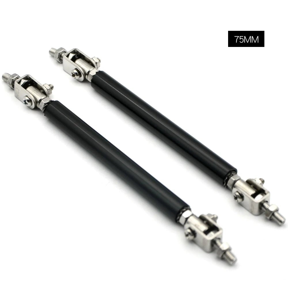 Universal Car Splitter Rods Racing Adjustable Front Rear Bumper Lip Support Strut Brace Tie Pull Bar Kit 75/100/150/200mm - DriveNova