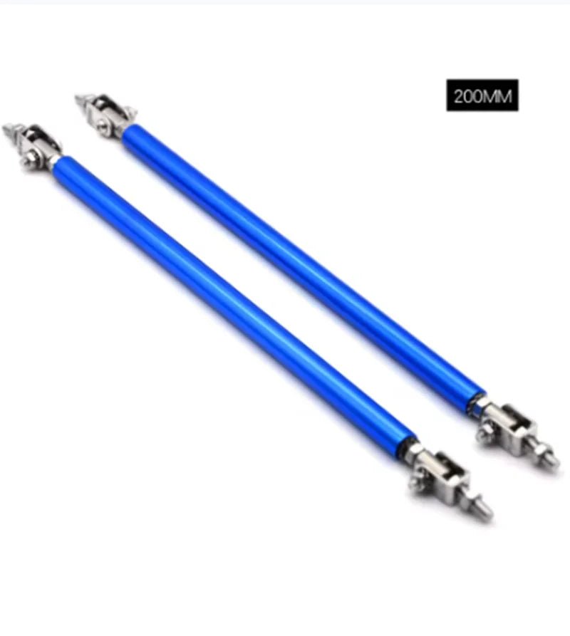 Universal Car Splitter Rods Racing Adjustable Front Rear Bumper Lip Support Strut Brace Tie Pull Bar Kit 75/100/150/200mm - DriveNova
