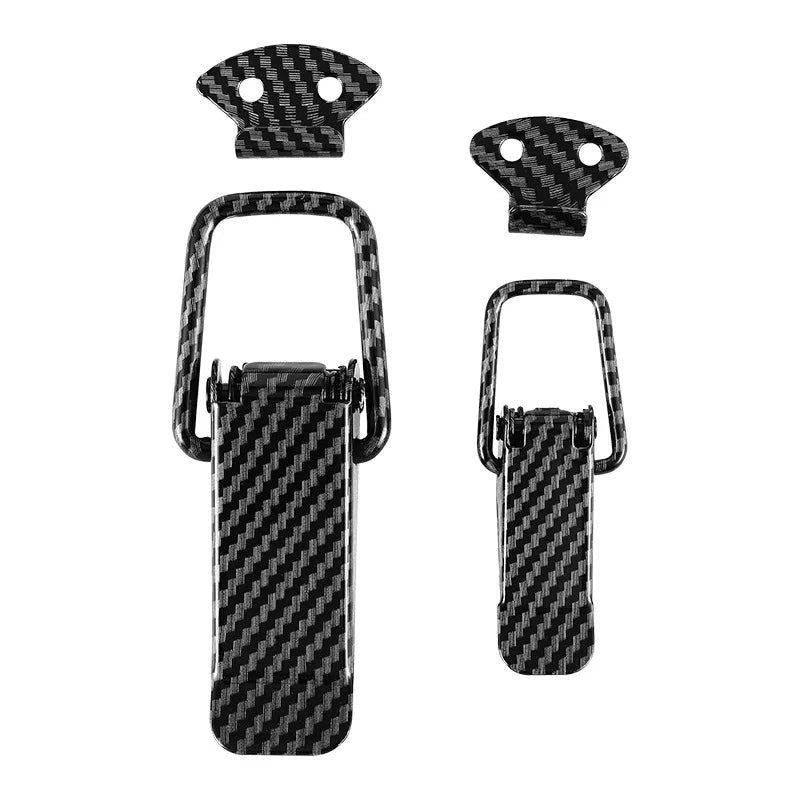 Universal Cars Accessaries 2Pcs Fastener Clip Alloy Mount Hood Pin Bonnet Lock Kit Tunning Lock Kit Down Hood Lock Latch Pins - DriveNova