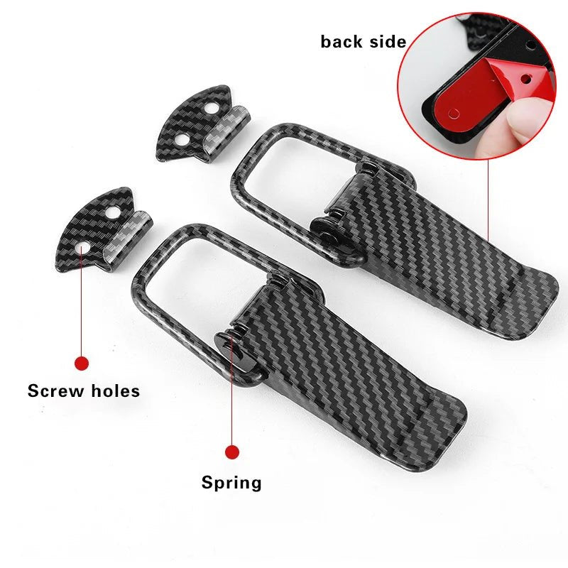 Universal Cars Accessaries 2Pcs Fastener Clip Alloy Mount Hood Pin Bonnet Lock Kit Tunning Lock Kit Down Hood Lock Latch Pins - DriveNova