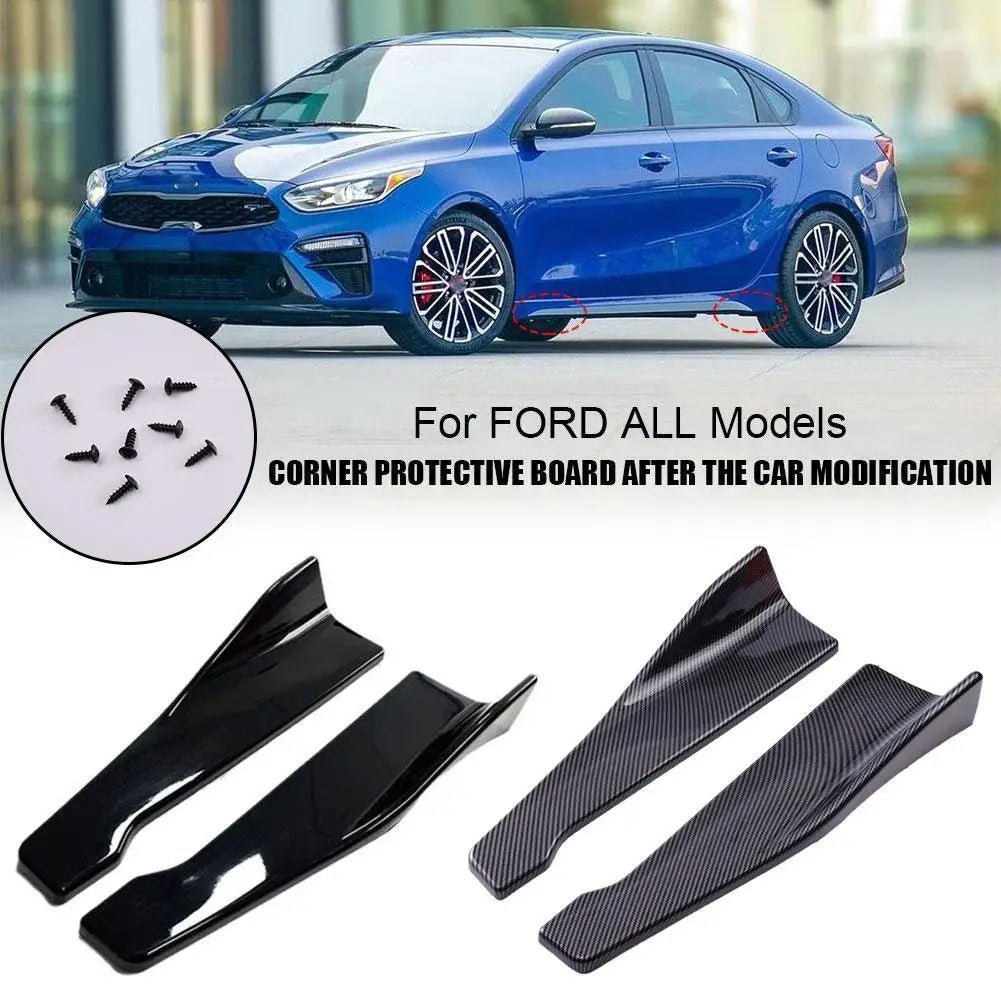 Universele Autovoorkant Achter Bumper Strip Lip Spoiler Diffuser Splitter Krasbeschermer 48CM Lengte Voor Audi BMW HONDA - DriveNova