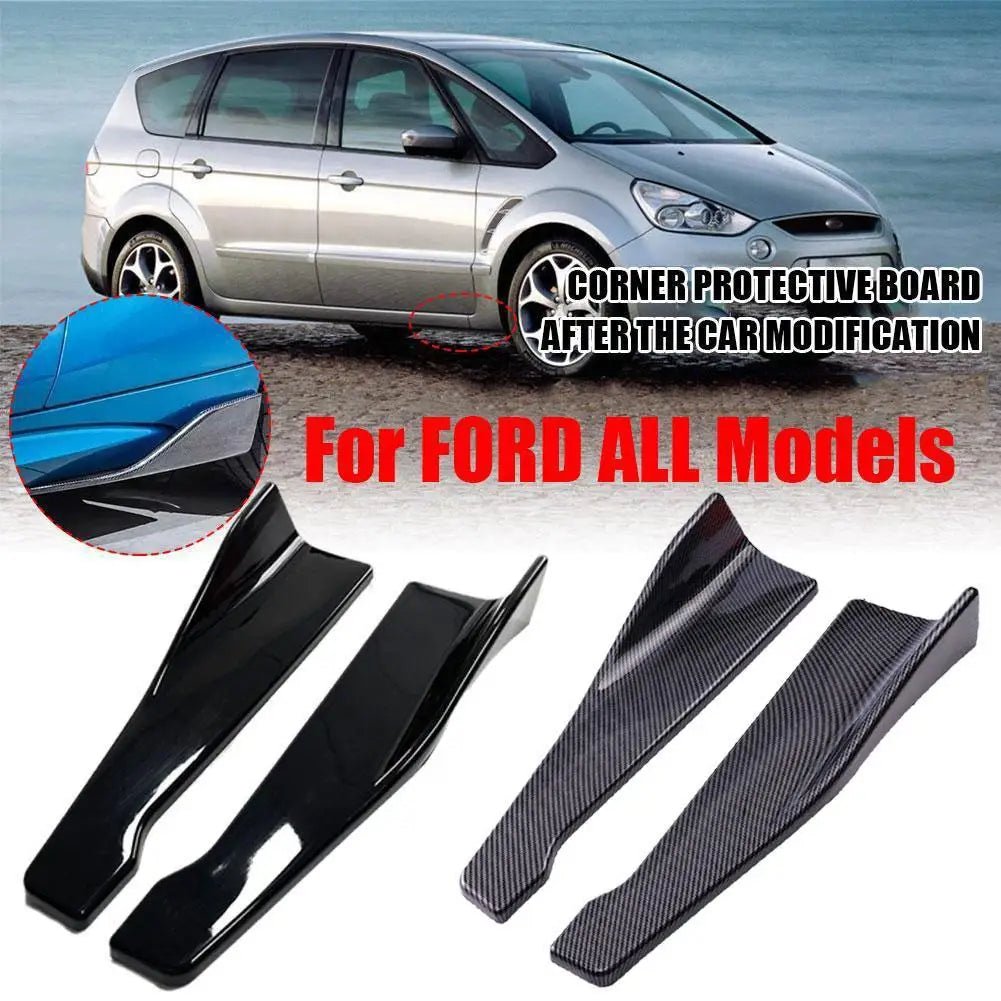Universele Autovoorkant Achter Bumper Strip Lip Spoiler Diffuser Splitter Krasbeschermer 48CM Lengte Voor Audi BMW HONDA - DriveNova